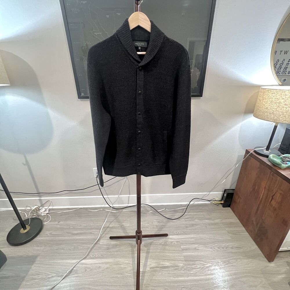 rag & bone - Cardiff Bomber Cardigan - Charcoal